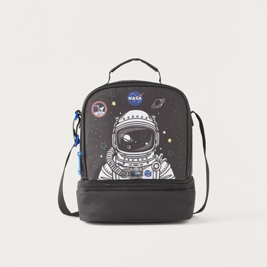Lunch Bag - Astronaut - Collection - 2Cmprt (Polyester) Black \ 24X12X20