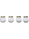 190ml Glass Spice Jar Containers Set, 4 PCS Airtight Canisters for Kitchen Storage, Ideal for Spices, Dry Fruit, Honey, Airtight Glass Containers for Freshness, Clear Food Jars &amp; Kitchen Organizer