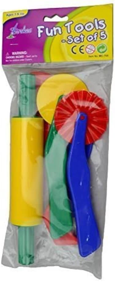 Generic Other S Art Supplies Durable Clay And Dough Tools Five Piece Set - Ages 3 &amp; Up (VC-S5PC)
