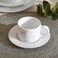 Home Florian Stoneware Tea Cup &amp; Saucer - White