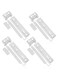 Door Plastic Mounting Bracket Fixing Slide Kit Compatible with Zanussi Integrated Fridge &amp; Freezer (Pack of 4)