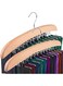 Nyganmelloz Tie Rack 2Pcs Tie Racks for Men Closet 24 Hooks, Wooden Tie Organizer with Upgraded 360&deg;Rotating, Scarves Accessories Closet Organizer for Bras,Tank Tops,Camisoles