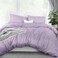 Luxury 3 Piece Duvet Cover Set - 100% Cotton, Lavender, 200 x 200cm