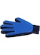 Mumoo Bear Shedding Brush Gloves Massage Tool For Dog/Cat, Blue
