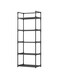 WEKOTEE 5 Tier Storage Shelf Organizer with Side Hooks &amp; Handle for Laundry Bathroom Kitchen Garage Pantry Organization, Black