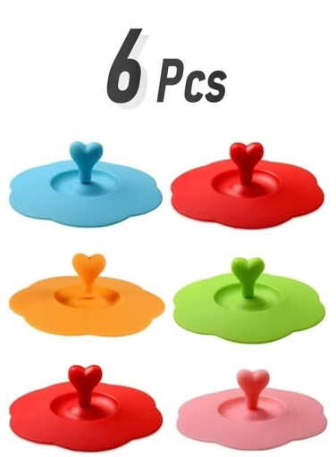 Pcs Silicone Cup Lids, Reusable Dust-Proof Covers for Coffee, Tea, Mugs, Bowls, Cans