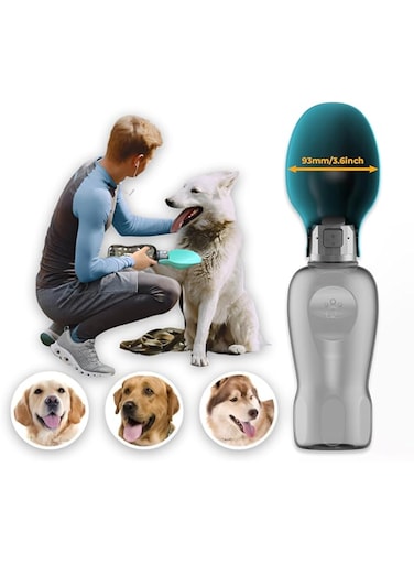 Dog Water Bottle, 27OZ Portable Pet Water Bottle for Walking Leak Proof Foldable Puppy Dog Water Dispenser for Outdoor, Travel, Hiking