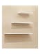 3-Piece Qiangtie Floating Shelve Set White Wood White Small Shelf(30x12x1.6).Medium Shelf(40x12x1.6).Big Shelf(50x12x1.6)cm