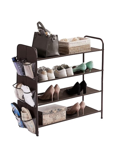 NB NBEST STORAGE IDEALIST 4-Tier Shoe Rack Organizer, Bronze