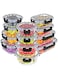Purfex 12-Pack Meal Prep Container Set, Glass Food Storage Containers with Leak-Proof Locking Lids, Airtight Glass Containers, BPA-Free,Perfect for Kitchen Storage, Microwave, Freezer &amp; Dishwasher