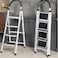 4-Step Foldable Anti-Slip Home Step Ladder with Wide Pedals, Portable Folding Step Stool for Kitchen, Living Room &amp; Garage