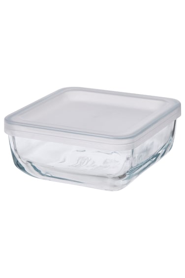 container with lid, glass, 0.5 l