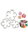 OHM 3 Pcs Hawaiin Tropical Hibiscus Flower Cookie Fondant Cake Decorating Sugarcraft Gumpaste Bakeware Tool