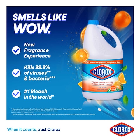 Clorox Liquid Bleach Orange Scent 3.78L