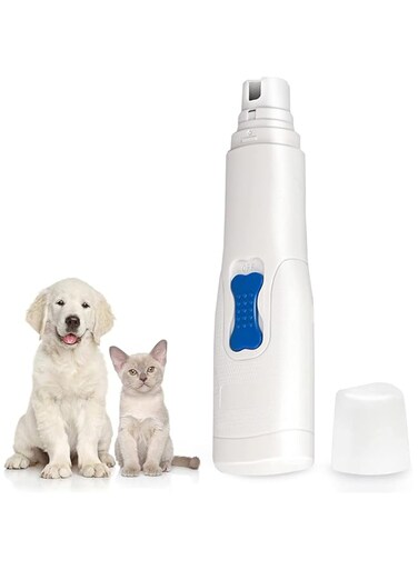 Minta Dog Electric Nail File Grinders, Pet Nail Trimmer, Electric Nail Grooming Tool, Low Noise, Long Working Time, Painless Nail File, Suitable for Small Medium Large Breed Dog and Cat
