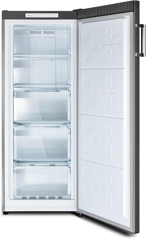 CHiQ 220 Liter Upright Freezer, No Frost, Reversible Doors, Fast Freezing, Vertical Handle, Big Drawers,Electronic Control, Model - CSF220NSK1-1 Year Full &amp; 5 Years Compressor Warranty.
