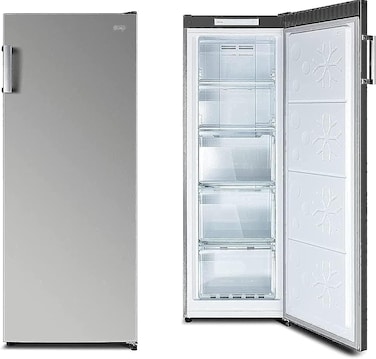 CHiQ 220 Liter Upright Freezer, No Frost, Reversible Doors, Fast Freezing, Vertical Handle, Big Drawers,Electronic Control, Model - CSF220NSK1-1 Year Full &amp; 5 Years Compressor Warranty.
