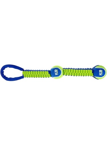 Zeus K9 Fitness by Zeus Double Tennis Ball Nylon Twist Tug - 50.8 cm