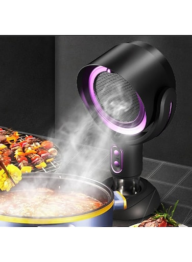 Jiawu Portable Range Hood, Desktop Range Hood with 2 Wind Speed, Detachable Filter, USB Powered Kitchen Air Cleaner, Portable Exhaust Fan for Indoor BBQ, Hot Pot and RV, Apartment