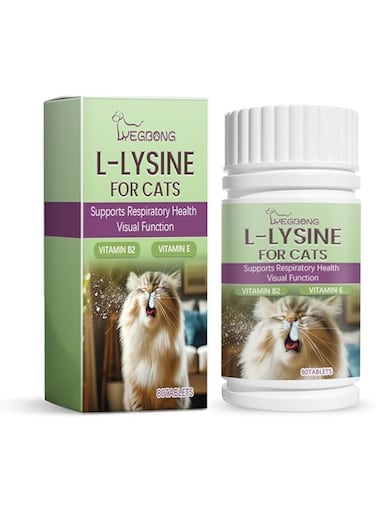 FDTY Mild Cats Supplement For Sneezing 80pcs Kitten Tears Care Tablets Respiratory Health Overall Body Nutritional Care Tablets