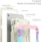 Case for iPad (A16) 11th/10th Generation 2025/2022 (11&Prime;/10.9&Prime;) - with Screen Protector, 360 Rotating Stand, Pencil Holder, Hand Strap, Shoulder Strap, Shockproof Protection (Colourful Pink)
