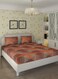 Contract-Cotton Rich Premium Double Bedsheet with 2 Pillow Covers for Bed Room, Home, Hotel-120 GSM, Maroon Diamond, 215 X 235 Cm