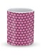Stylizedd Designer Printed Coffee Mug with Heavy Duty Handle 11oz Ceramic Personalised Gift Mugs Cup [Microwave Safe &amp; Dishwasher Proof ] - Purple Honeycombs