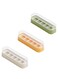 Ice Cube Mold 3 Piece Set Press-And-Release Ice Cube Mold, Compact, Portable and Stackable, Food-Grade Material, Easy To Release, Lid Design to Prevent Odor, Durable, Summer Icy Cold Drinks