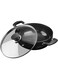Vinod Hard Anodized Deep Kadai with Glass Lid- 26 cm, 4.1 Ltr Non - Induction