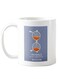 Piece Patience Printed Mug White/Blue