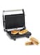 Geepas Stainless Steel Grill Maker, Power and Ready Light, GGM5394   Non-Stick Cooking Plate   Easy to Clean   Practical Cable Winding   Lid Locking for Space-Saving Vertical Storage   Pilot Light
