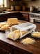 Cheese Grater with Garlic Crusher - Box Grater Cheese Shredder - Cheese Grater with Handle - Graters for Kitchen Stainless Steel Food Grater - Garlic Mincer Tool and Vegetable Peeler