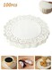 Life 100 Pieces Paper Doilies, 12 Inch Doilies for Food, Disposable Lace Paper Doilies for Tables, Round Paper Placemats Bulk for Cakes Desserts Crafts (White)