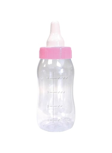 amscan Baby Bottle Coin Bank - Pink