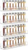 Acrylic Spice Rack Wall Mount for Cabinets, Cupboard Or Pantry Door, 4 Packs Of Hanging Spice Rack Shelf, Seasoning Organizer for Kitchen