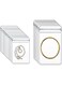 Benting 200Pcs Jewelry Bags,Self Seal Plastic Zipper Bag,Clear PVC Jewelry Storage Bags,Anti Tarnish Rings Earrings Packing Bags for Holding Jewelries Necklace Rings Bracelet (2 Sizes)