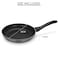 Auroware Non Stick Frying Pan Induction Bottom Three layer coating PFOA Free Durable Handle Marble Coating Pressed Aluminium Construction (28 CM)