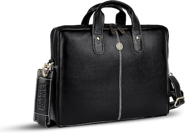 HAMMONDS FLYCATCHER Leather Laptop Office Bag for Men 105 BLK(YFDS)