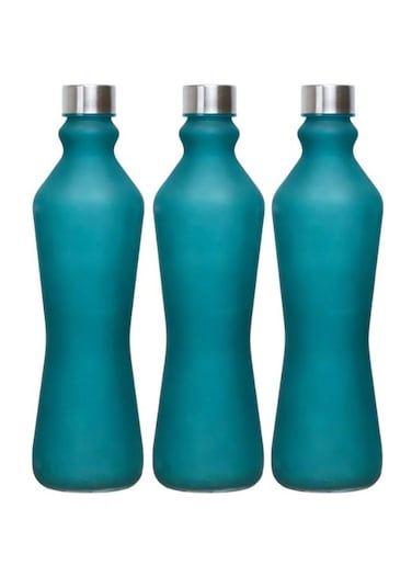 ALLKING Glass Bottle   Set of 3   with Lid, BPA Free, re-usable Refillable Water Bottle for Juice, and Beverages, 
Dishwasher Safe, Ideal for Indoor &amp; Outdoor use