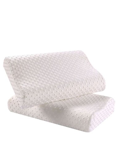Foam Pillow (large) Ergonomic Contour Pillow For Neck Support/Pain Relief