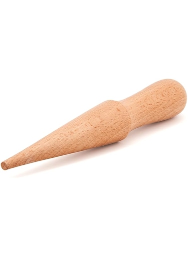 Azonee Ice Cream Waffle Cone Roller, 8.3 Inch Strong and Smooth Cone Roller, Wooden Pizzelle Cone Mold, Non-Slip Handle Waffle Cone Shaper Tool