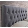 Spectrum Tufted Upholstered Queen Size Bed (150 X 190 CM) Grey Color