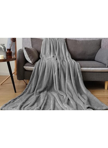 Home Ultra Plush Blanket 150x200cm-Grey