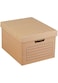 Al Fakhama Corrugated Cardboard Storage Box/Archive Box (L39 x W31 X H27) - Brown, Medium