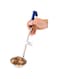 Restaurantware-Met Lux 8 Ounce Soup Ladle, 1 Hook Handle Serving Spoon - With Blue Handle, Dishwashable, Stainless Steel Cooking Ladle, For Pouring And Cooking, Perfect for Soup, Chilli, Or Batter
