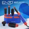 Enzo EN-4133 6-In-1 Hair Dryer Brush &amp; Multi Styler - Ionic Hot Air Blow Dryer, Hair Straightener, Curler &amp; Volumizing Brush - DarkBlue - Intl Version