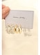 White Color Natural Stone Detail Earring Set