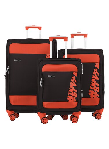 PARAJOHN  Hyper Trek 3 Pieces Set 8 Wheels Soft Luggage - Coffee
