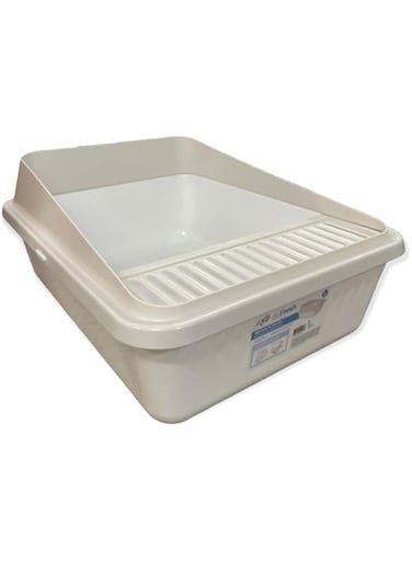 ALL FOR PAWS Go Fresh - High Back Cat Litter Box Large - Sand