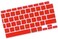 US Layout English language Silicone Keyboard Cover Skin For MacBook Air 13" 2020 With Touch ID Model:- A2179/A2337 M1 Chip, Keyboard Accessories" Wine Red